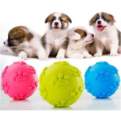 Köpek Isırma Topu Pati Desenli Küçük