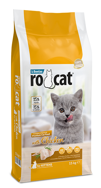 RoCat Tavuklu Yavru Kedi Maması 15KG