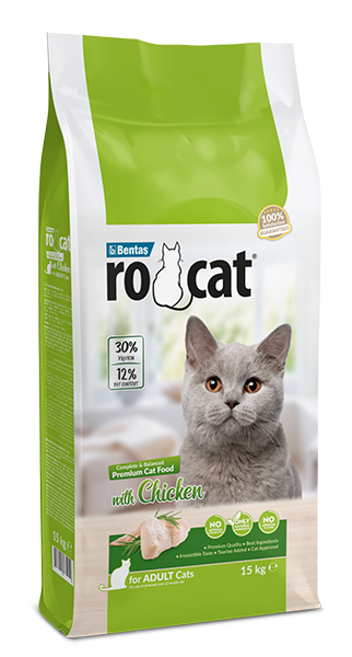RoCat Tavuklu Yetişkin Kedi Maması 15KG